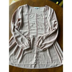 Anthropologie Ro & De Blouse Pink Size Medium